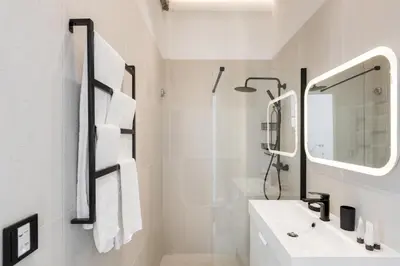 Salle de bains dans l'établissement A3 Suite Studio 175Blo-Paris Convention