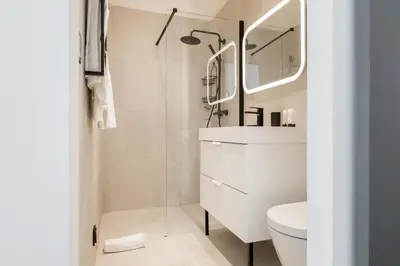 Salle de bains dans l'établissement A3 Suite Studio 175Blo-Paris Convention