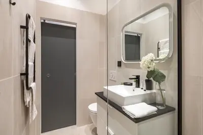 Salle de bains dans l'établissement A4 Suite Studio 175Blo-Paris Convention