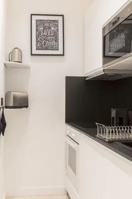 Cuisine ou kitchenette dans l'établissement A5 Suite Studio 175Blo-Paris Convention