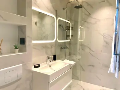 Salle de bains dans l'établissement B7 Studio 175Blo-Paris Convention