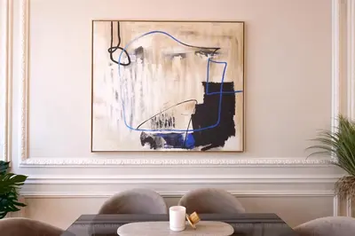 Coin salon dans l'établissement Chic Haussmann Apartment