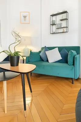 Coin salon dans l'établissement Hsh - Lovely spacious apartment Daru