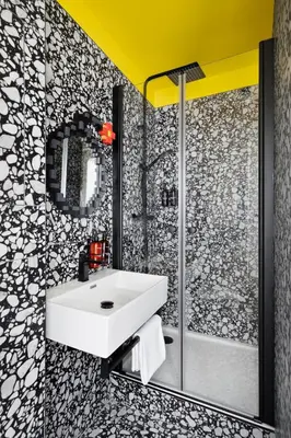 Salle de bains dans l'établissement Beauquartier - Chemin Vert