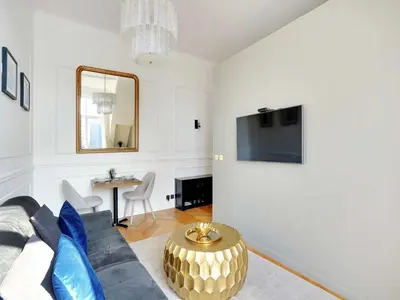 Télévision ou salle de divertissement dans l'établissement Magnificent apartment -1BR-4P- Champs-Élysées