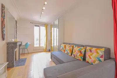 Coin salon dans l'établissement 1BR Apartment - 4P - Tour Eiffel with NetFlix