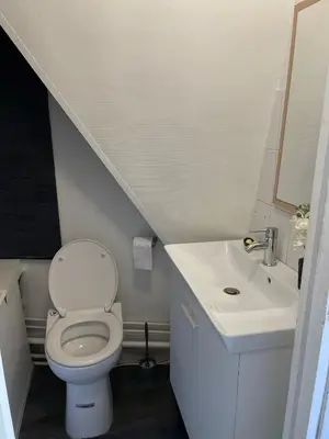 Salle de bains dans l'établissement Eiffel Apartment