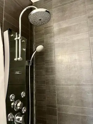 Salle de bains dans l'établissement Eiffel Apartment