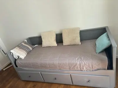 Un ou plusieurs lits dans un hébergement de l'établissement Studio Gennevilliers paris