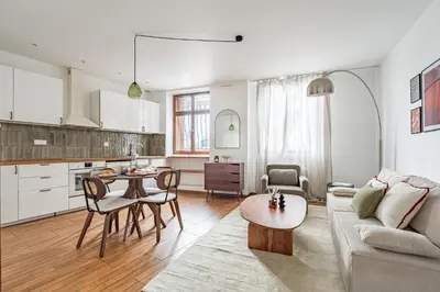 Cuisine ou kitchenette dans l'établissement Cozy apartment with great views - 4P