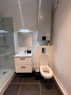 Salle de bains dans l'établissement Studio lumineux sur cour à Bastille
