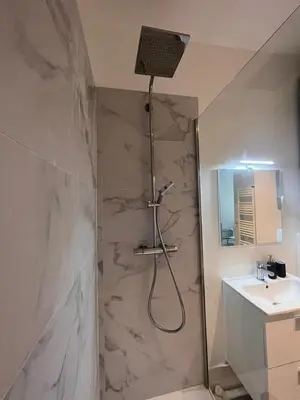 Salle de bains dans l'établissement Studio lumineux sur cour à Bastille