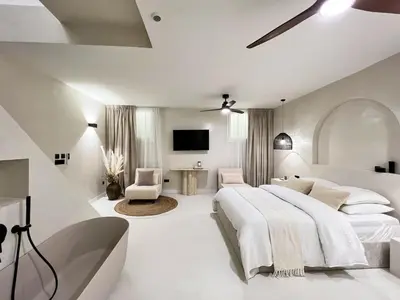 Un ou plusieurs lits dans un hébergement de l'établissement Stylish Souplex - near Palais Royal-Louvre Museum