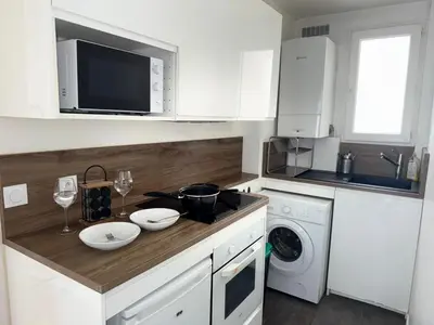 Cuisine ou kitchenette dans l'établissement Le Paris - Pont de Bercy