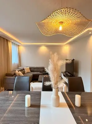 Coin salon dans l'établissement Elegant & Spacious Apartment - Paris 20