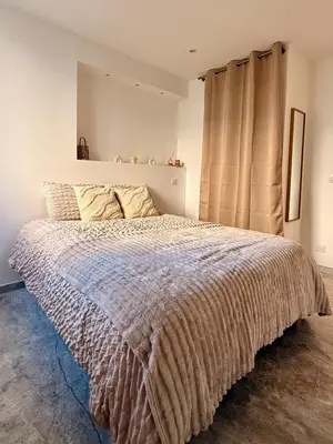 Un ou plusieurs lits dans un hébergement de l'établissement Elegant & Spacious Apartment - Paris 20