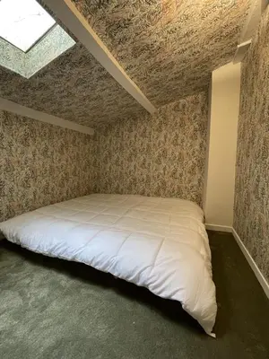 Un ou plusieurs lits dans un hébergement de l'établissement Maison typique parisienne