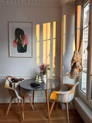 Coin salon dans l'établissement Appartement Cœur Passy