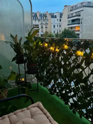 Jardin de l'établissement Stylish Studio w Balcony in 16th - Eiffel Tower