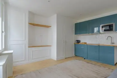 Cuisine ou kitchenette dans l'établissement Studio design - Paris 16