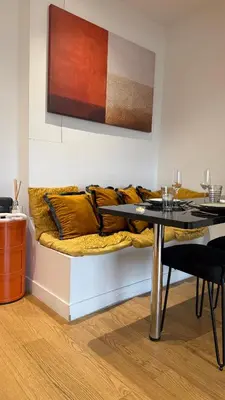 Coin salon dans l'établissement Apartment with exclusive terrace - Le Marais