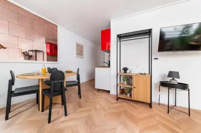 Cuisine ou kitchenette dans l'établissement Charmant 2 pieces Paris 18 - Proche Montmartre