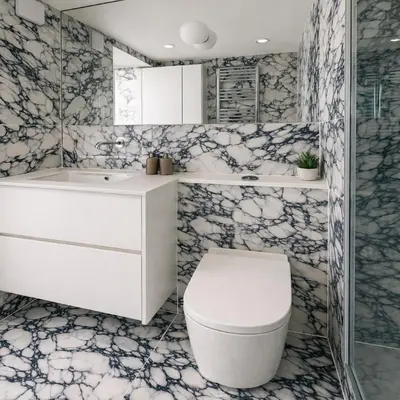 Salle de bains dans l'établissement Studio moderne a Opera