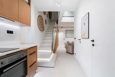 Cuisine ou kitchenette dans l'établissement Marais Paris - Appartement familial avec 3 chambres et balcon