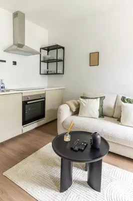 Cuisine ou kitchenette dans l'établissement Vignoles Nation Charming Cosy Studio
