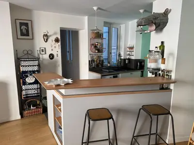 Cuisine ou kitchenette dans l'établissement Parisian Flat - Odeon Theater