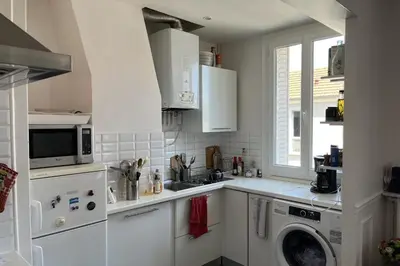 Cuisine ou kitchenette dans l'établissement Cozy apartment of 35 m2 at the gates of Paris