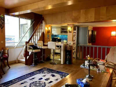 Cuisine ou kitchenette dans l'établissement Apartment with air conditioning in Montparnasse