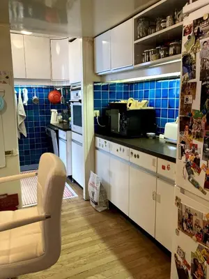 Cuisine ou kitchenette dans l'établissement Apartment with air conditioning in Montparnasse
