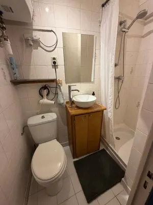 Salle de bains dans l'établissement Charming & bright studio in Marais