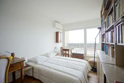 Un ou plusieurs lits dans un hébergement de l'établissement Apartment 65 m2 - Magnificent View On Paris!