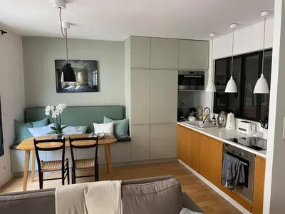 Cuisine ou kitchenette dans l'établissement Muette - Maison de La Radio