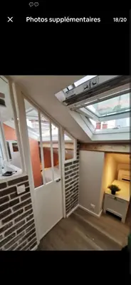 Un ou plusieurs lits dans un hébergement de l'établissement Studio Courbevoie gare La Défense tout équipé !