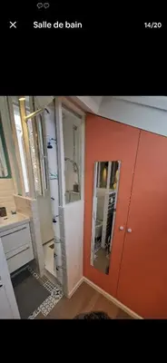 Plan de l'établissement Studio Courbevoie gare La Défense tout équipé !