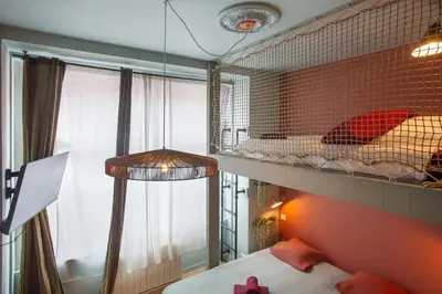 Un ou plusieurs lits dans un hébergement de l'établissement Cozy studio - fully equipped