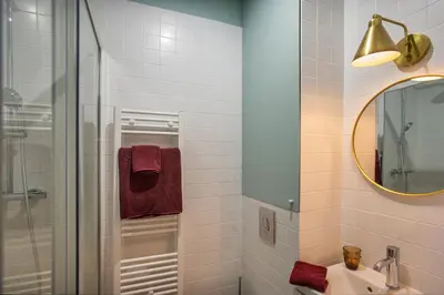 Salle de bains dans l'établissement Cozy studio - fully equipped