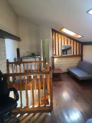 Un ou plusieurs lits dans un hébergement de l'établissement Studio lumineux à deux pas des Puces de St Ouen