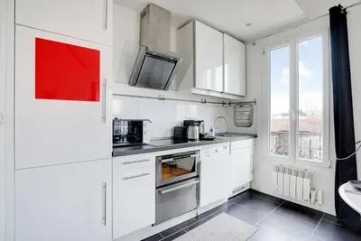 Cuisine ou kitchenette dans l'établissement Modern Apartment - 1BR-2P- Paris Outskirts - Montrouge