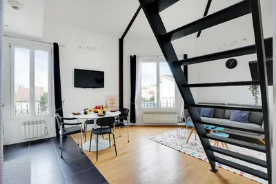 Télévision ou salle de divertissement dans l'établissement Modern Apartment - 1BR-2P- Paris Outskirts - Montrouge