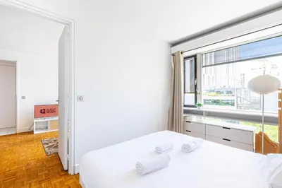 Un ou plusieurs lits dans un hébergement de l'établissement GuestReady - Tranquil city stay near Montparnasse