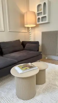 Coin salon dans l'établissement New Apprt 2 Rooms Tour Eiffel