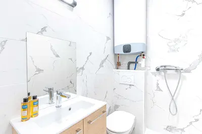 Salle de bains dans l'établissement Appartement 07 - Paris Faubourg Bail Mobilité