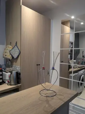 Cuisine ou kitchenette dans l'établissement Cosy renovated little nest in historic MONTMARTRE