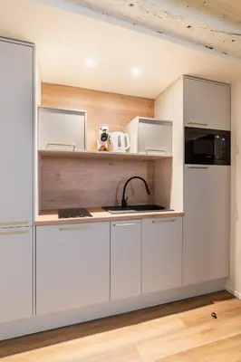 Cuisine ou kitchenette dans l'établissement Studio refait a neuf ile saint louis Paris 4 - 2P
