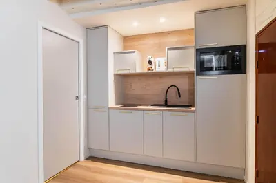 Cuisine ou kitchenette dans l'établissement Studio refait a neuf ile saint louis Paris 4 - 2P