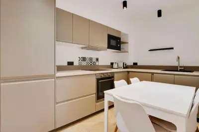 Cuisine ou kitchenette dans l'établissement Luxury Appartement 6p L001